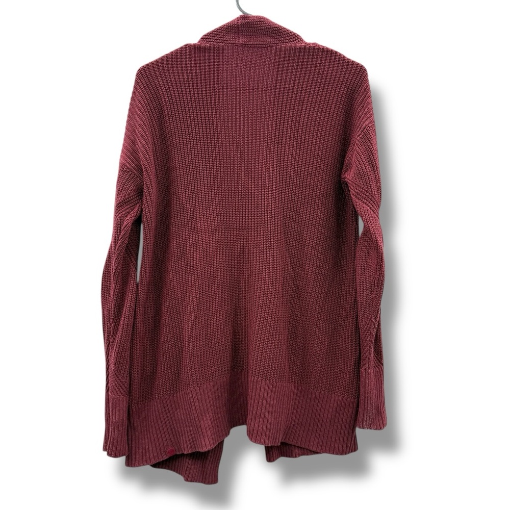 Lululemon Cashlu Sweater Wrap Cardigan in Heathered‎ Mulled Wine Sz S - Picture 6 of 14